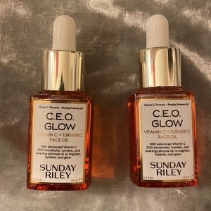 Sunday Riley C.E.O. Glow Vitamin C + Turmeric Face Oil 15ml X 2  (Worth $80)